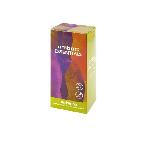 Caixa 25 Pcs Lapiseira Mecânica , Ambar , 6160200010017 , 5601199190166